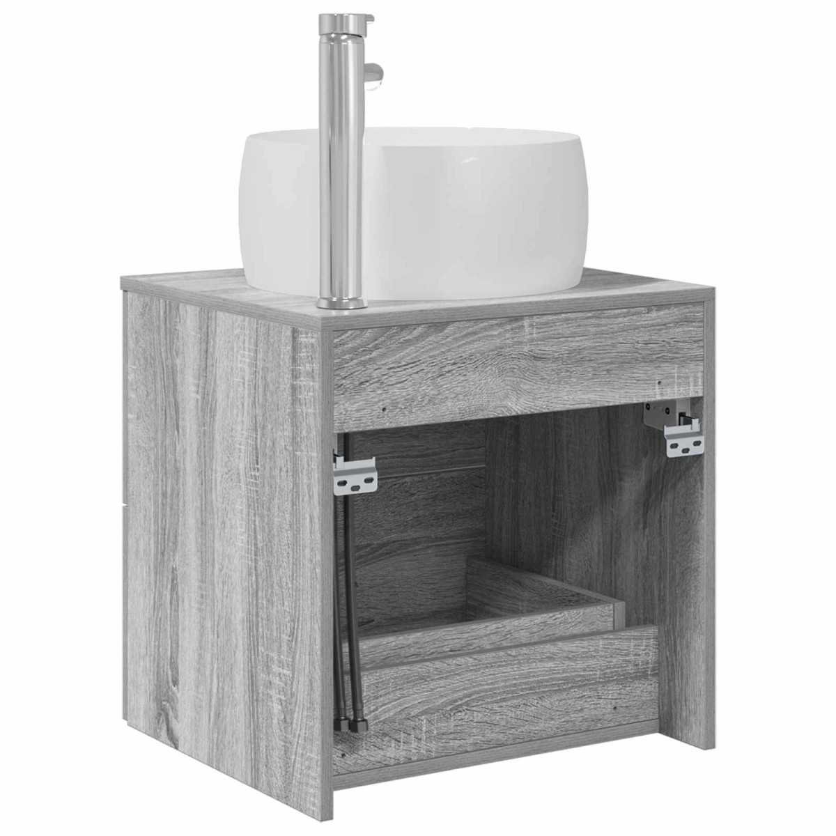 vidaXL Επιτοίχια Λεκάνη Έπιπλο Γκρι Sonoma 49,5 x 44,5 x 66 εκ