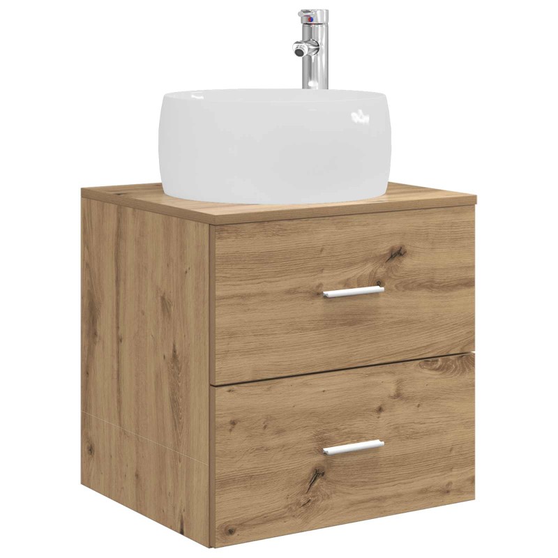 vidaXL Επιτοίχια Λεκάνη Έπιπλο Artisan Δρυς 49,5 x 44,5 x 66 εκ