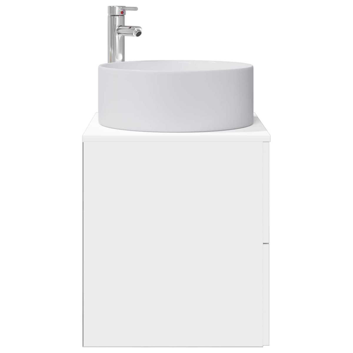 vidaXL Επιτοίχια Λεκάνη Έπιπλο Λευκό 49,5 x 44,5 x 65,5 εκ