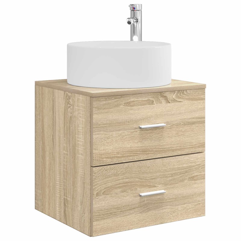 vidaXL Επιτοίχια Λεκάνη Έπιπλο Sonoma Δρυς 49,5 x 44,5 x 65,5 εκ