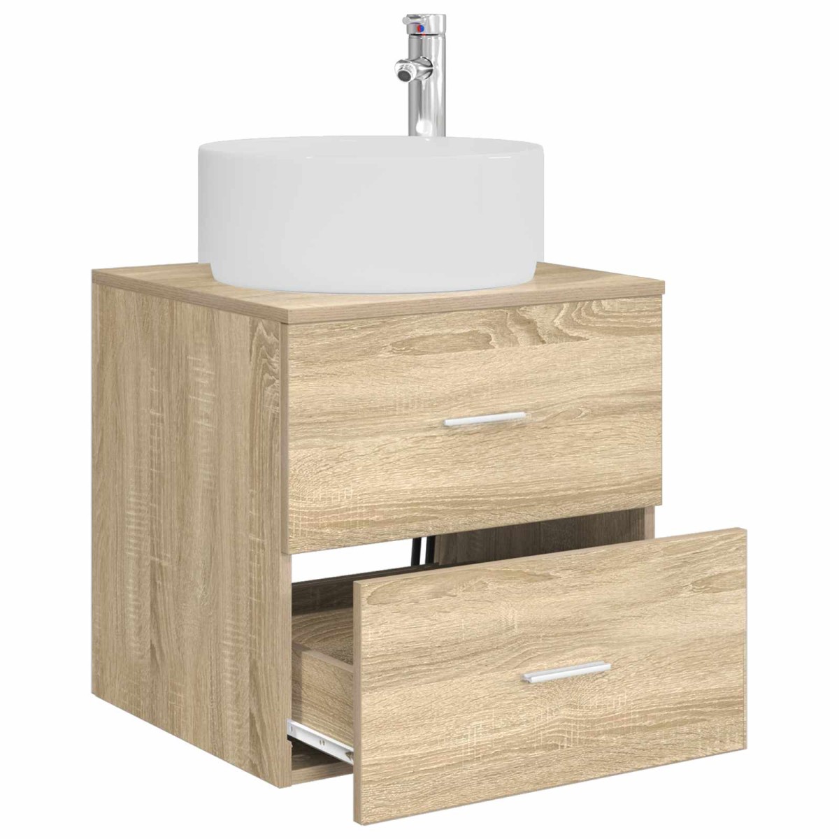 vidaXL Επιτοίχια Λεκάνη Έπιπλο Sonoma Δρυς 49,5 x 44,5 x 65,5 εκ