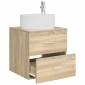 vidaXL Επιτοίχια Λεκάνη Έπιπλο Sonoma Δρυς 49,5 x 44,5 x 65,5 εκ