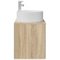 vidaXL Επιτοίχια Λεκάνη Έπιπλο Sonoma Δρυς 49,5 x 44,5 x 65,5 εκ