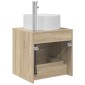 vidaXL Επιτοίχια Λεκάνη Έπιπλο Sonoma Δρυς 49,5 x 44,5 x 65,5 εκ