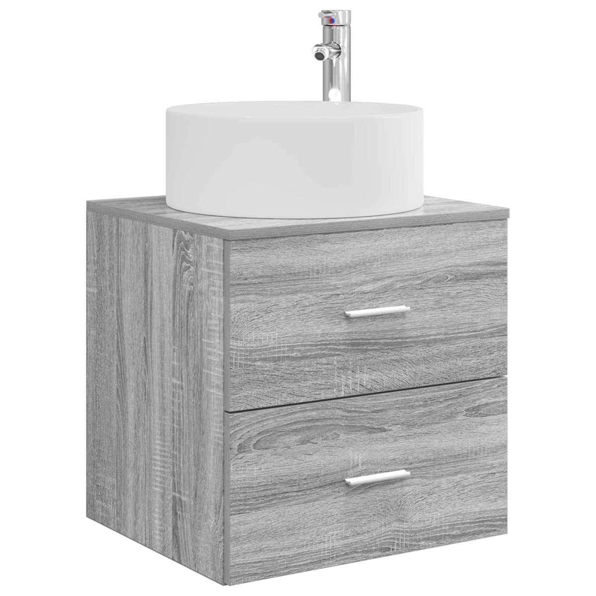 vidaXL Επιτοίχια Λεκάνη Έπιπλο Γκρι Sonoma 49,5 x 44,5 x 65,5 εκ