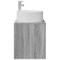 vidaXL Επιτοίχια Λεκάνη Έπιπλο Γκρι Sonoma 49,5 x 44,5 x 65,5 εκ