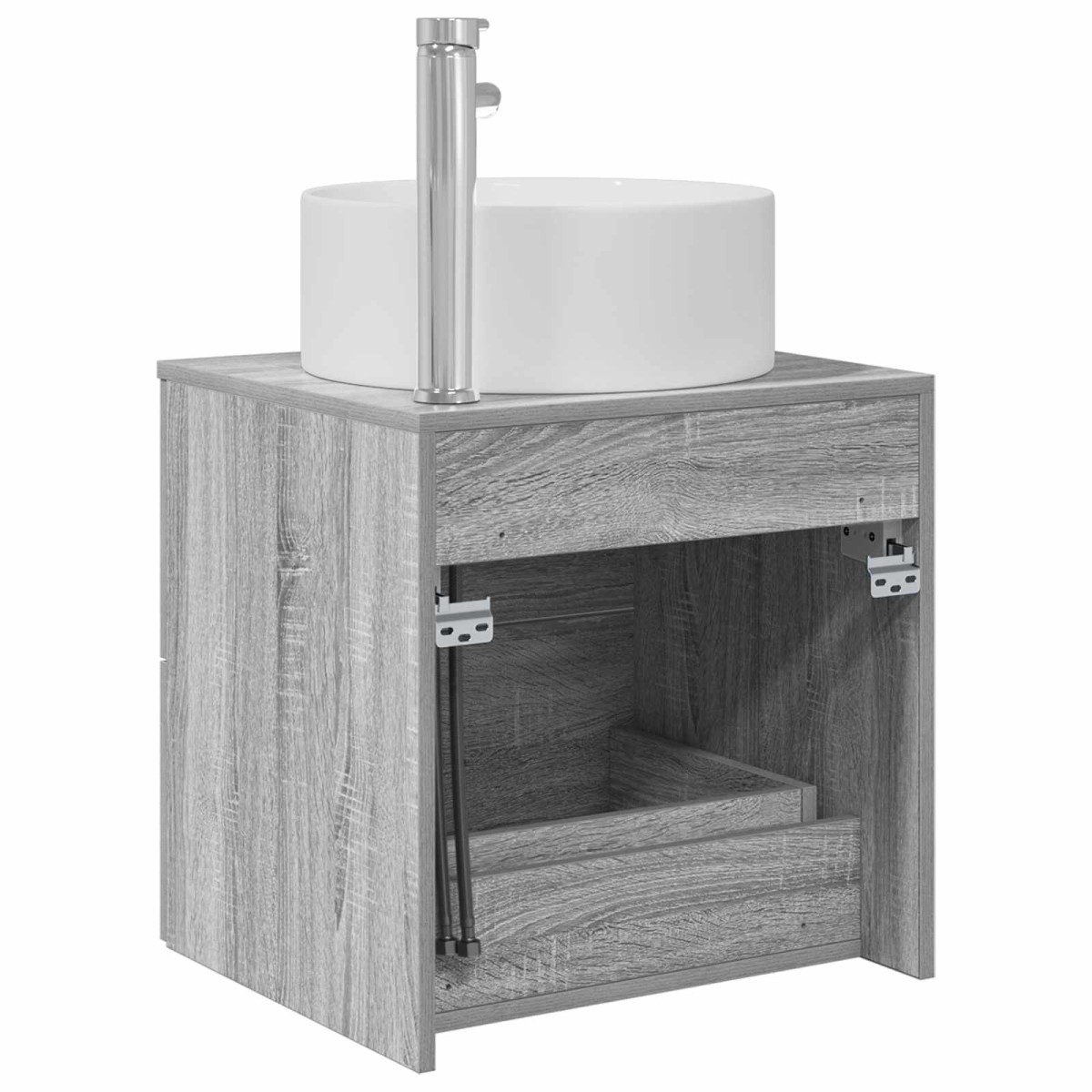 vidaXL Επιτοίχια Λεκάνη Έπιπλο Γκρι Sonoma 49,5 x 44,5 x 65,5 εκ