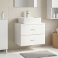 vidaXL Τοίχου Μπάνιου Κάβινες Λευκό 62,5 x 44,5 x 50 εκ.
