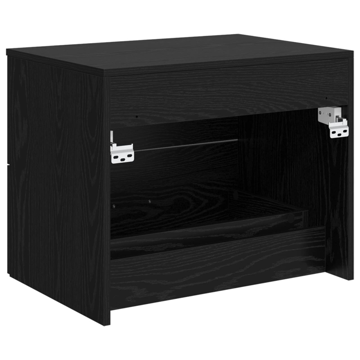 vidaXL Τοίχου Μπάνιου Κάβινες Μαύρη Δρυς 62,5 x 44,5 x 50 εκ.