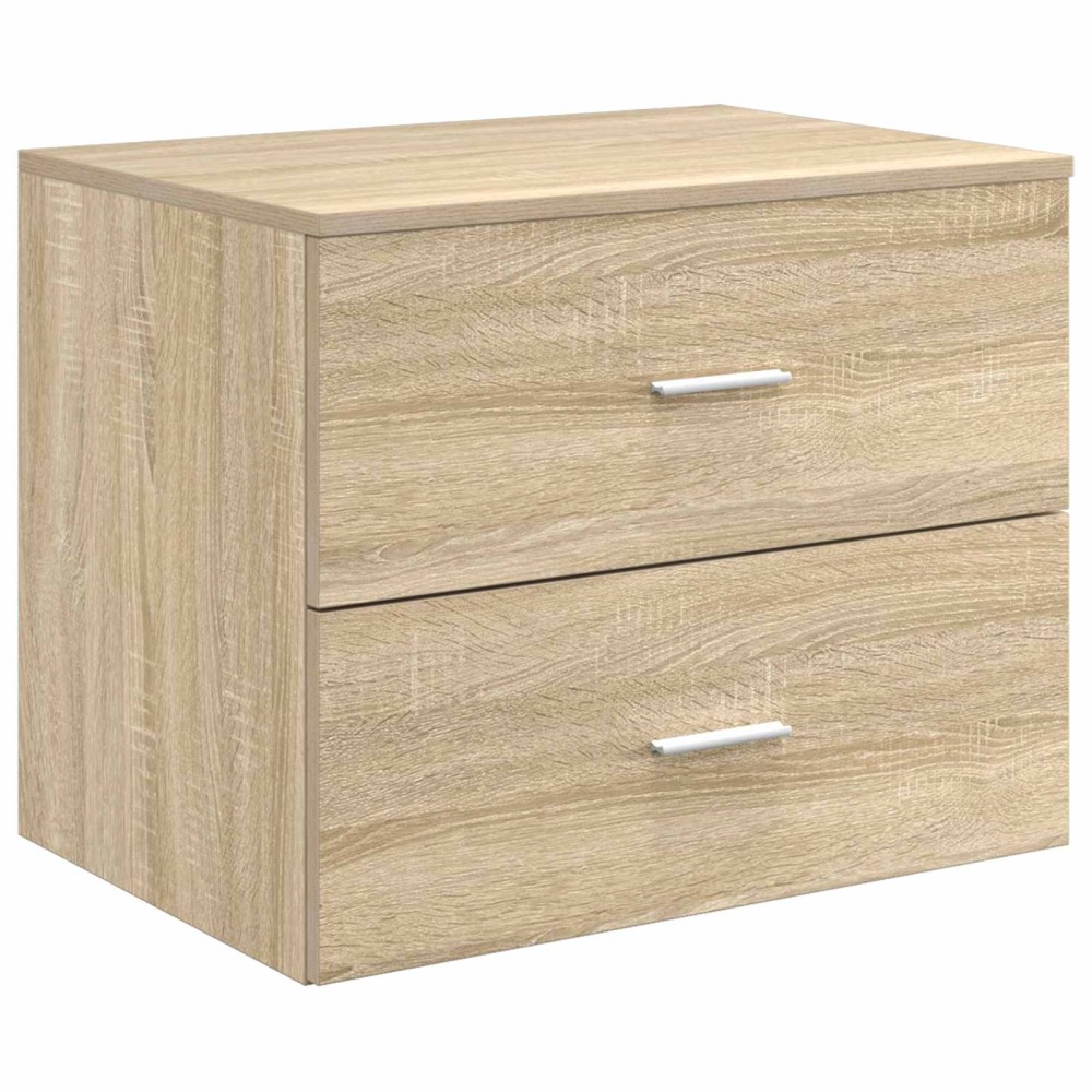 vidaXL Τοίχου Μπάνιου Κάβινες Sonoma Δρυς 62,5 x 44,5 x 50 εκ.