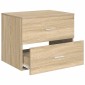 vidaXL Τοίχου Μπάνιου Κάβινες Sonoma Δρυς 62,5 x 44,5 x 50 εκ.