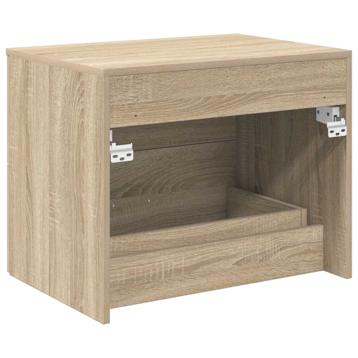 vidaXL Τοίχου Μπάνιου Κάβινες Sonoma Δρυς 62,5 x 44,5 x 50 εκ.