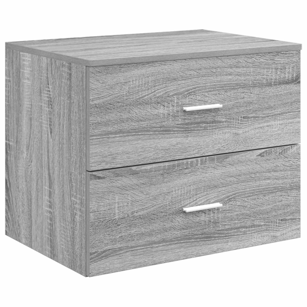 vidaXL Τοίχου Μπάνιου Κάβινες Γκρι Sonoma 62,5 x 44,5 x 50 εκ.