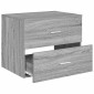 vidaXL Τοίχου Μπάνιου Κάβινες Γκρι Sonoma 62,5 x 44,5 x 50 εκ.