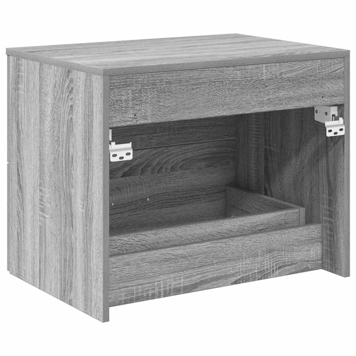 vidaXL Τοίχου Μπάνιου Κάβινες Γκρι Sonoma 62,5 x 44,5 x 50 εκ.