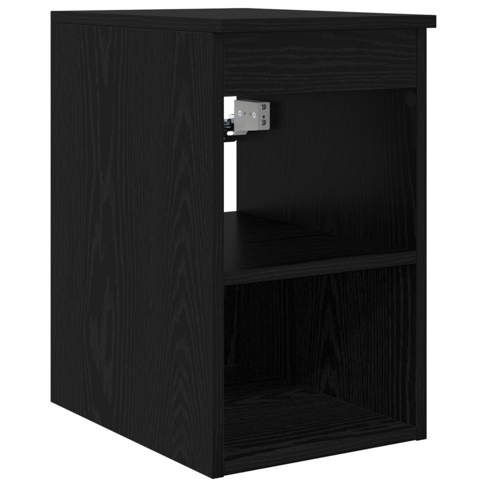 vidaXL Ντουλάπι Μπάνιου Ενδιάμεσο Μαύρη Δρυς 30 x 35 x 50 εκ.