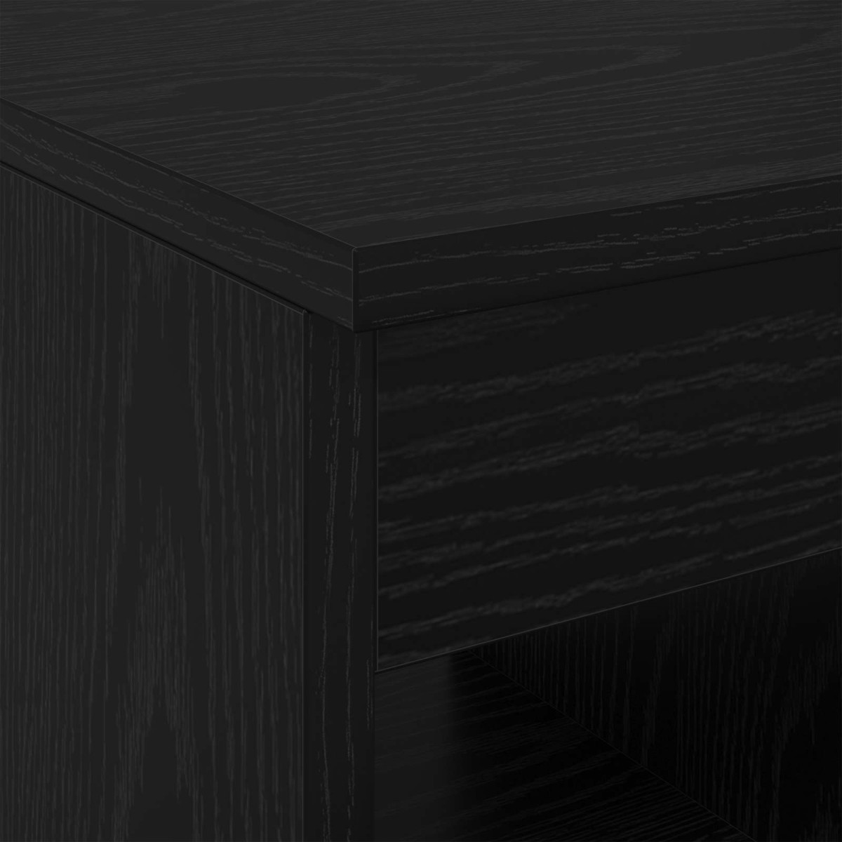 vidaXL Ντουλάπι Μπάνιου Ενδιάμεσο Μαύρη Δρυς 30 x 35 x 50 εκ.