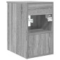 vidaXL Ντουλάπι Μπάνιου Ενδιάμεσο Γκρι Sonoma 30 x 35 x 50 εκ.