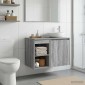 vidaXL Ντουλάπι Μπάνιου Ενδιάμεσο Γκρι Sonoma 30 x 35 x 50 εκ.