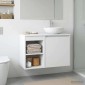 vidaXL Ντουλάπι Μπάνιου Ενδιάμεσο Λευκό 30 x 41 x 50 εκ.