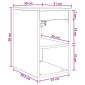 vidaXL Ντουλάπι Μπάνιου Ενδιάμεσο Sonoma Δρυς 30 x 41 x 50 εκ.