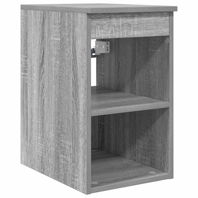 vidaXL Ντουλάπι Μπάνιου Ενδιάμεσο Γκρι Sonoma 30 x 41 x 50 εκ.