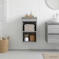 vidaXL Ντουλάπι Μπάνιου Ενδιάμεσο Γκρι Sonoma 30 x 41 x 50 εκ.