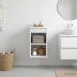 vidaXL Ντουλάπι Μπάνιου Ενδιάμεσο Λευκό 30 x 44,5 x 50 εκ.