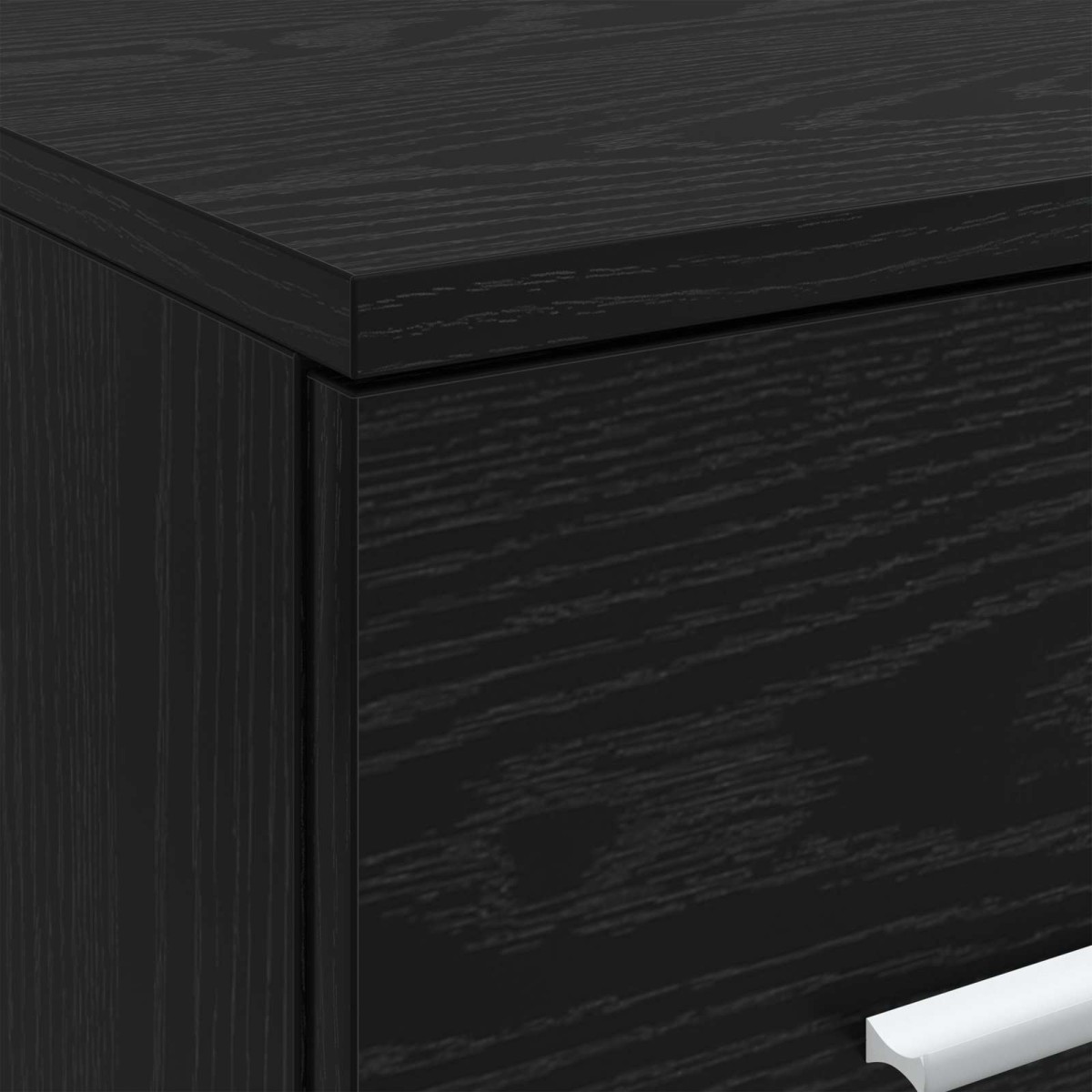 vidaXL Ντουλάπι Μπάνιου Ενδιάμεσο Μαύρη Δρυς 30 x 35 x 50 εκ.