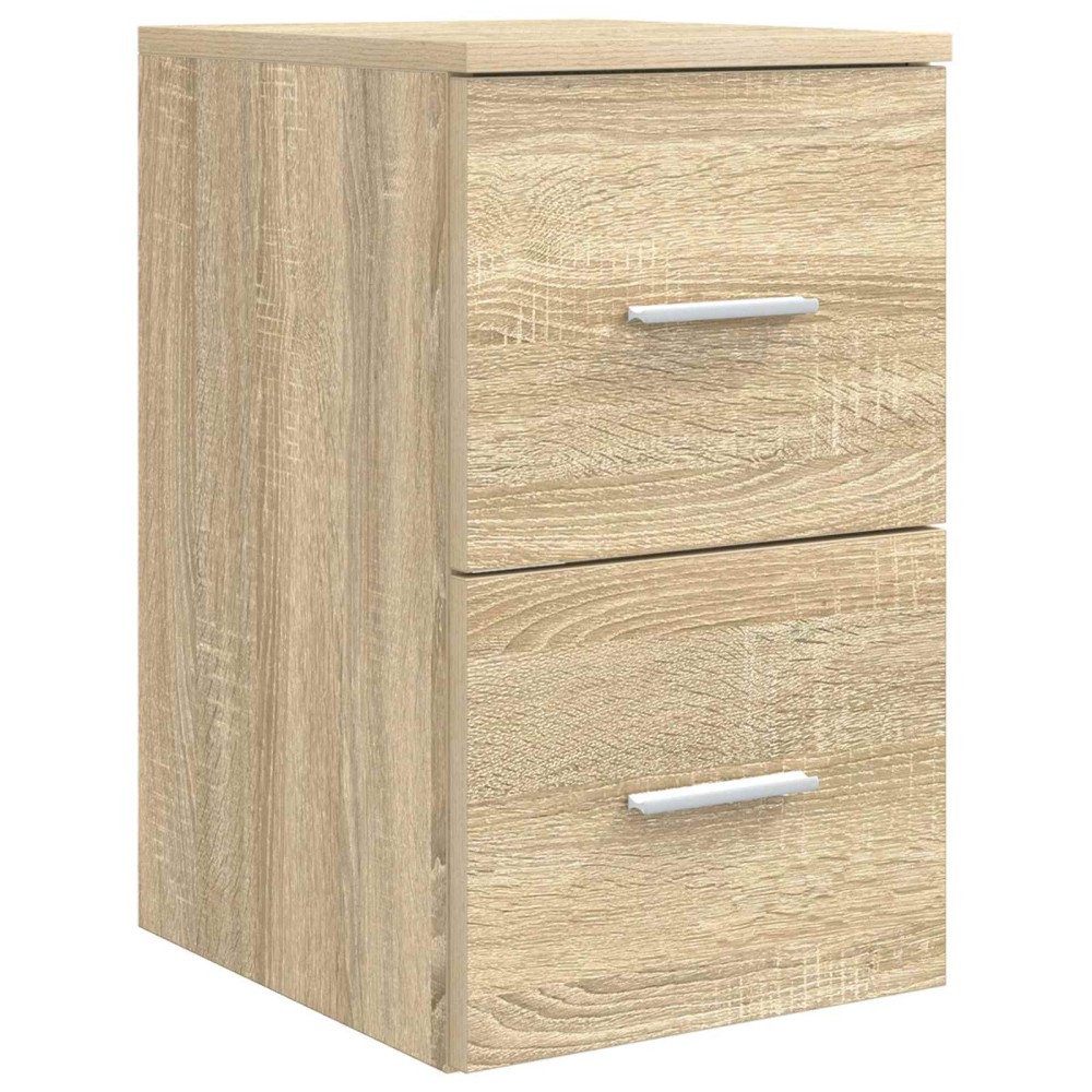 vidaXL Ντουλάπι Μπάνιου Ενδιάμεσο Sonoma Δρυς 30 x 35 x 50 εκ.