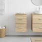 vidaXL Ντουλάπι Μπάνιου Ενδιάμεσο Sonoma Δρυς 30 x 35 x 50 εκ.