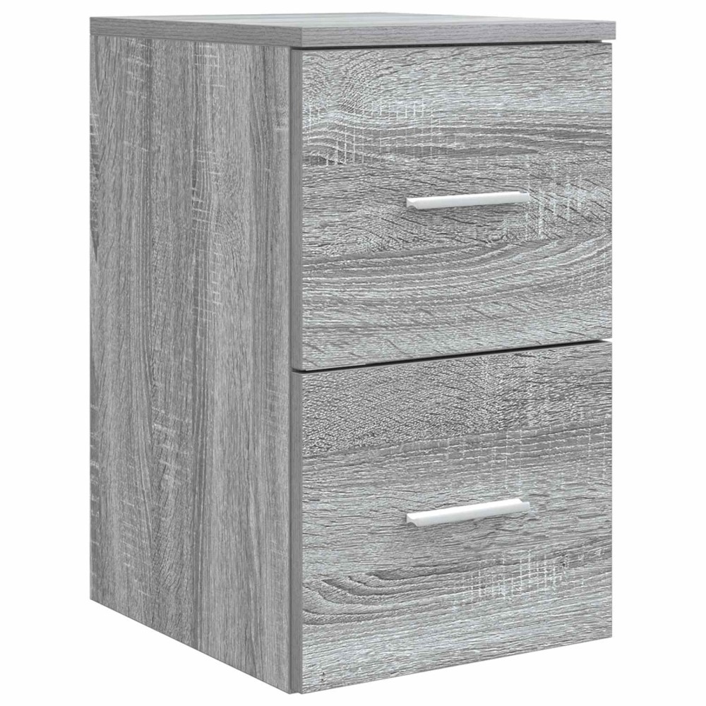 vidaXL Ντουλάπι Μπάνιου Ενδιάμεσο Γκρι Sonoma 30 x 35 x 50 εκ.