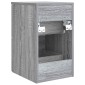vidaXL Ντουλάπι Μπάνιου Ενδιάμεσο Γκρι Sonoma 30 x 35 x 50 εκ.