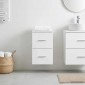 vidaXL Ντουλάπι Μπάνιου Ενδιάμεσο Λευκό 30 x 41 x 50 εκ.