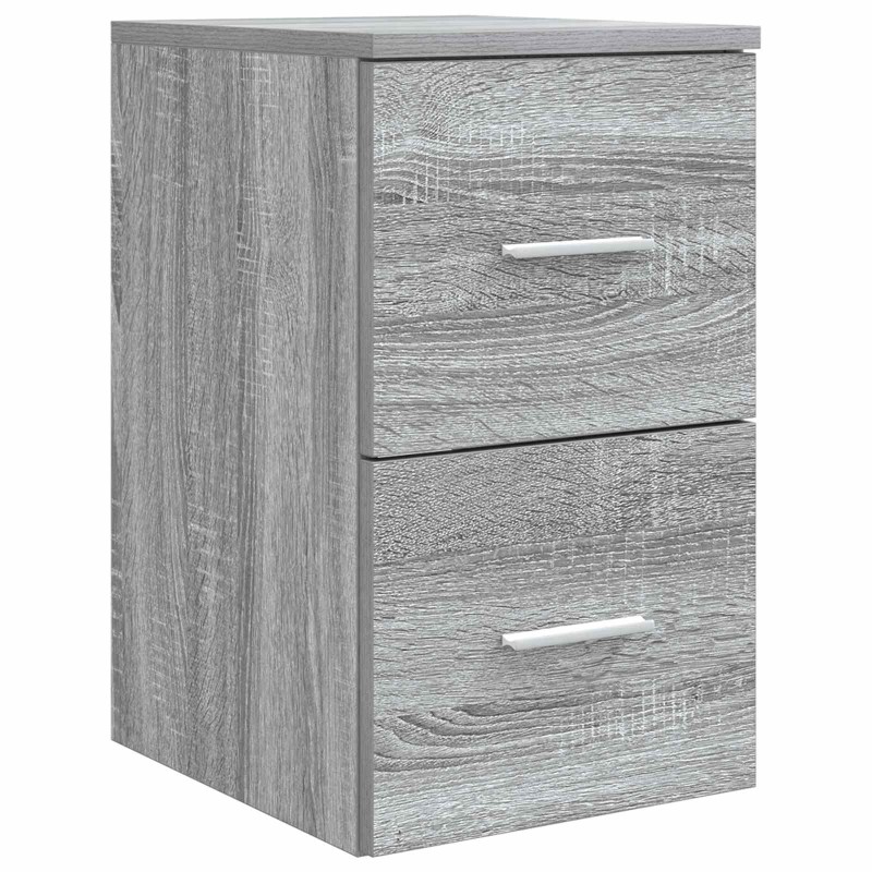 vidaXL Ντουλάπι Μπάνιου Ενδιάμεσο Γκρι Sonoma 30 x 41 x 50 εκ.