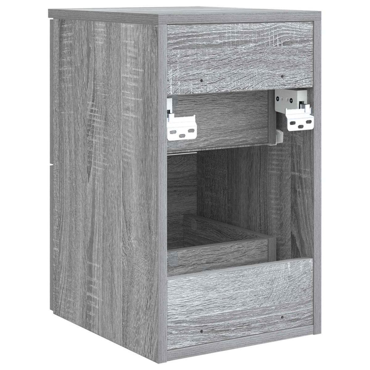 vidaXL Ντουλάπι Μπάνιου Ενδιάμεσο Γκρι Sonoma 30 x 41 x 50 εκ.