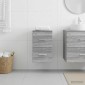 vidaXL Ντουλάπι Μπάνιου Ενδιάμεσο Γκρι Sonoma 30 x 41 x 50 εκ.