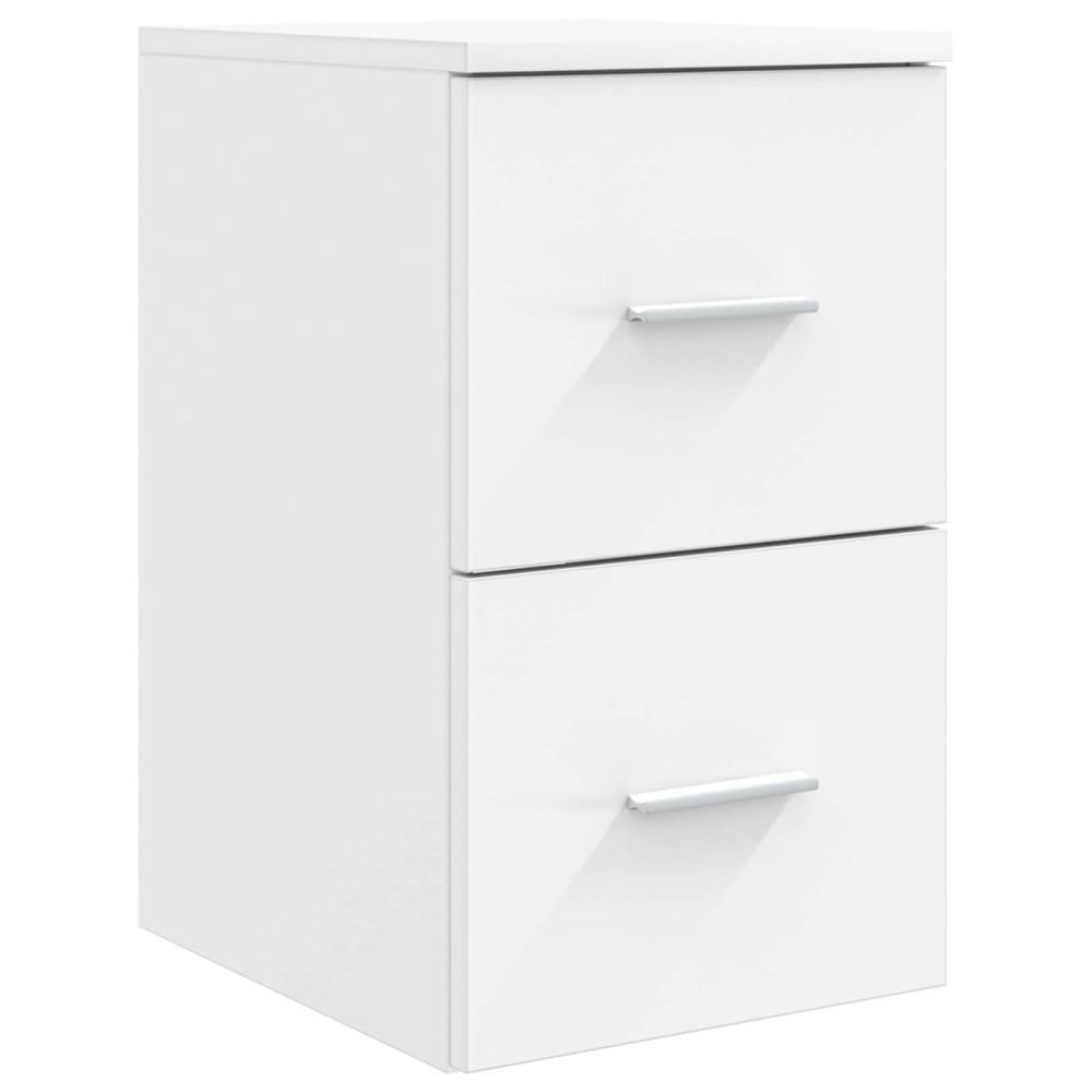 vidaXL Ντουλάπι Μπάνιου Ενδιάμεσο Λευκό 30 x 44,5 x 50 εκ.