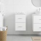 vidaXL Ντουλάπι Μπάνιου Ενδιάμεσο Λευκό 30 x 44,5 x 50 εκ.