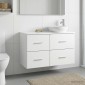 vidaXL Ντουλάπι Μπάνιου Ενδιάμεσο Λευκό 30 x 44,5 x 50 εκ.