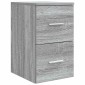 vidaXL Ντουλάπι Μπάνιου Ενδιάμεσο Γκρι Sonoma 30 x 44,5 x 50 εκ.