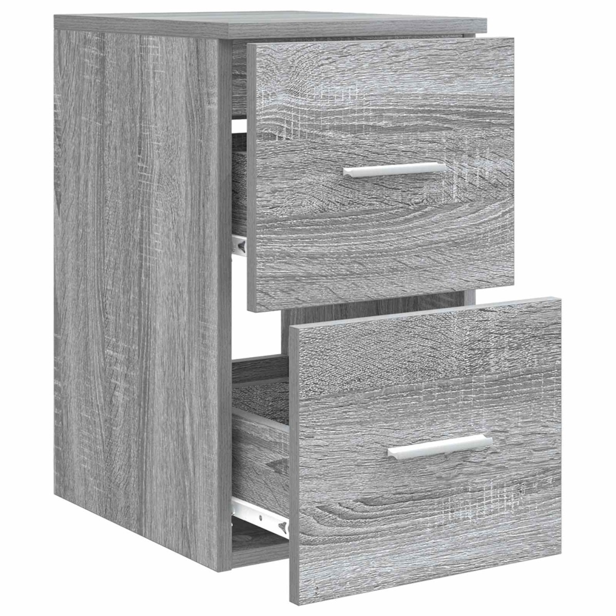 vidaXL Ντουλάπι Μπάνιου Ενδιάμεσο Γκρι Sonoma 30 x 44,5 x 50 εκ.