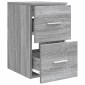 vidaXL Ντουλάπι Μπάνιου Ενδιάμεσο Γκρι Sonoma 30 x 44,5 x 50 εκ.