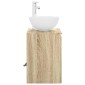 vidaXL Επιτοίχια Λεκάνη Έπιπλο Sonoma Δρυς 49,5 x 35 x 63 εκ