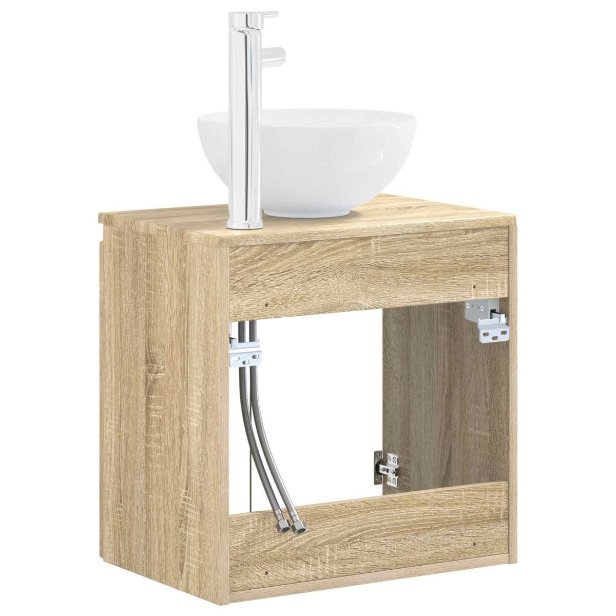 vidaXL Επιτοίχια Λεκάνη Έπιπλο Sonoma Δρυς 49,5 x 35 x 63 εκ