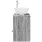 vidaXL Επιτοίχια Λεκάνη Έπιπλο Γκρι Sonoma 49,5 x 35 x 63 εκ