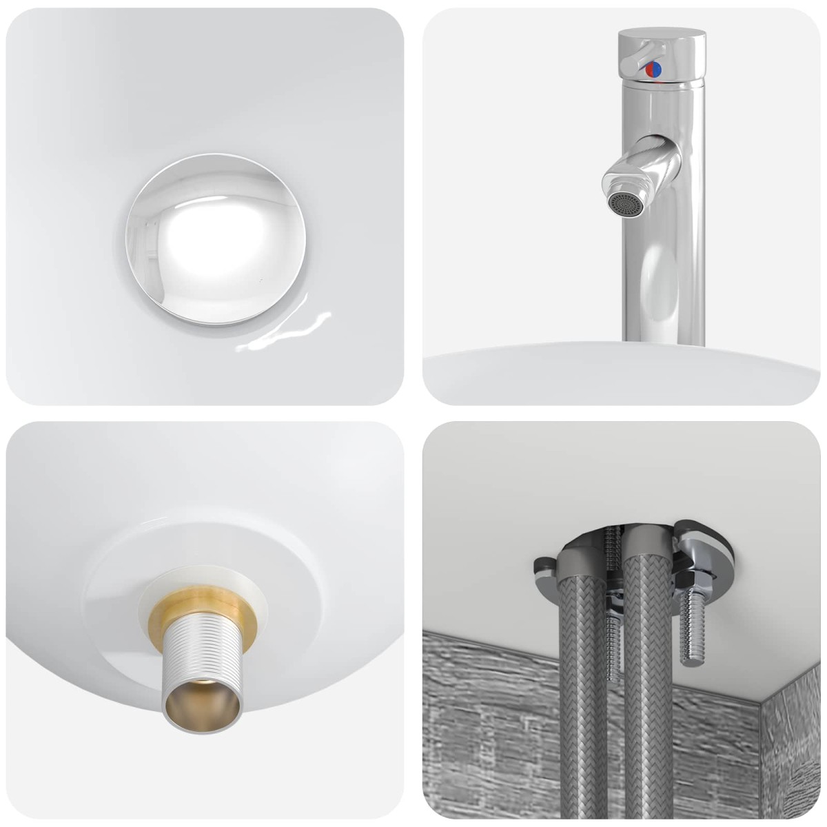 vidaXL Επιτοίχια Λεκάνη Έπιπλο Γκρι Sonoma 49,5 x 35 x 63 εκ