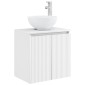 vidaXL Επιτοίχια Λεκάνη Έπιπλο Λευκό 49,5 x 41 x 64,5 εκ