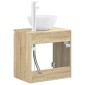vidaXL Επιτοίχια Λεκάνη Έπιπλο Sonoma Δρυς 49,5 x 41 x 64,5 εκ
