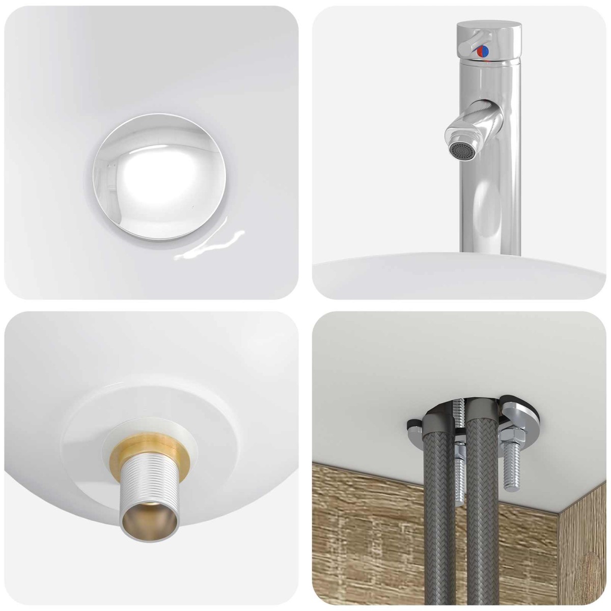 vidaXL Επιτοίχια Λεκάνη Έπιπλο Sonoma Δρυς 49,5 x 41 x 64,5 εκ